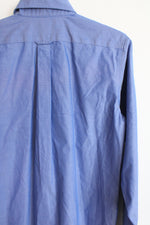 Lands' End Blue Button Down Dress Shirt | Youth 13/14