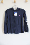NEW Champion Navy Blue Logo Sleeve Top | Youth M (10/12)