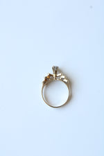 14K Yellow Gold Marquise Stone Ring | Size 6.5