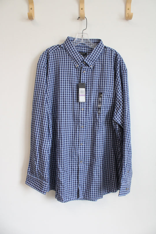 Van Heusen Blue Cotton Button Down Shirt | XXL