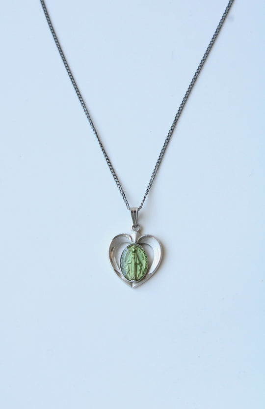 Catholic Saint Sterling Silver Pendant Necklace