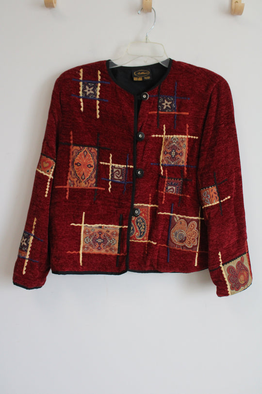 Allure Vintage Red Patchwork Jacket | L