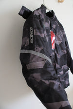 NEW Scoyo Black & Gray Camo Protective Riding Jacket | S