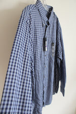 Van Heusen Blue Cotton Button Down Shirt | XXL