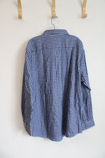 Van Heusen Blue Cotton Button Down Shirt | XXL