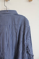Van Heusen Blue Cotton Button Down Shirt | XXL