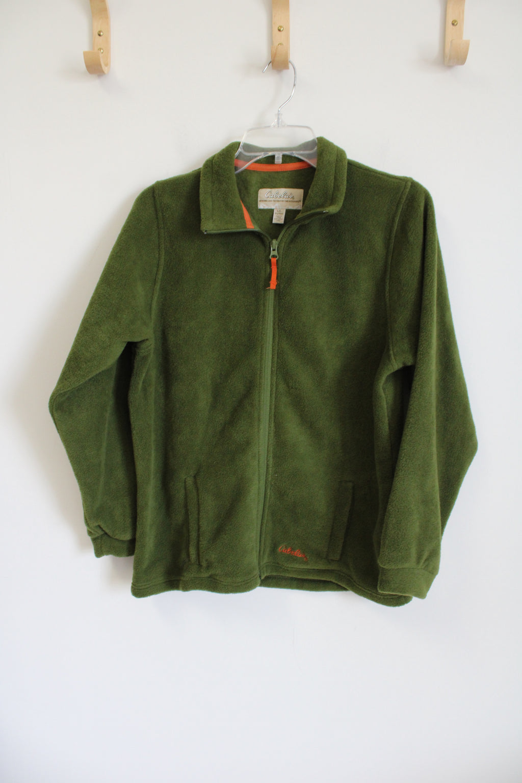 Cabela's Green Fleece Zip Up Jacket | Youth L (14/16)