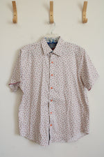 Robert Graham White Colorful Speckled Button Down Shirt | L