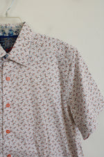 Robert Graham White Colorful Speckled Button Down Shirt | L