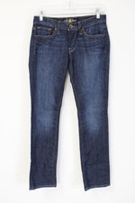 Lucky Brand Charlie Straight Dark Wash Ankle Jeans | 2/26
