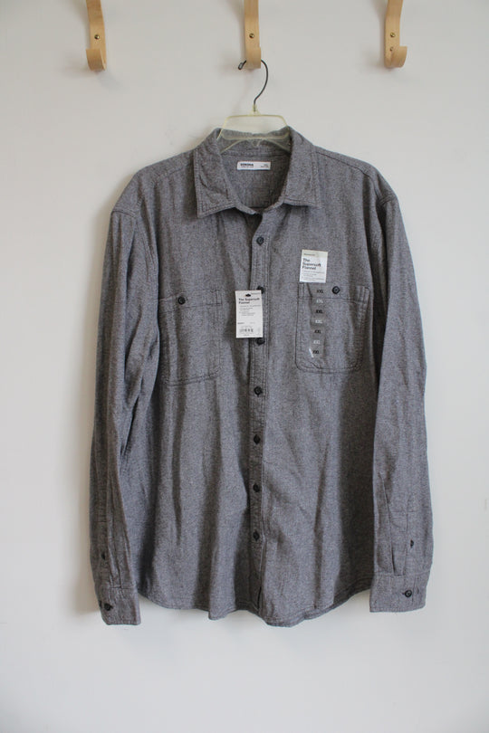 Sonoma Gray Flannel Button Down | XXL