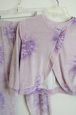 Btween Purple Tie Dye Fleece Pajama Set | 10
