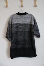 Southpole Gray Polyester Collared T-Shirt | L