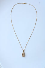 14K Yellow Gold Flip Flop Sandal Pendant Necklace