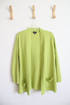 NEW Jones New York Lime Green Open Cardigan | 1X