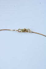 14K Yellow Gold Flip Flop Sandal Pendant Necklace