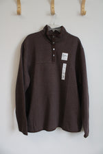 Sonoma Birk Brown Quarter-Snap Fleece | XXL