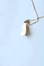 14K Yellow Gold Flip Flop Sandal Pendant Necklace