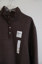 Sonoma Birk Brown Quarter-Snap Fleece | XXL