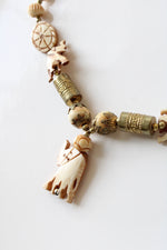 Vintage Carved Elephant Necklace