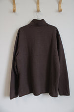 Sonoma Birk Brown Quarter-Snap Fleece | XXL