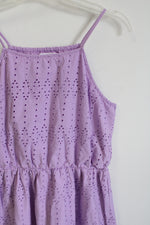 Old Navy Light Purple Eyelet Dress | Youth XXL (16)