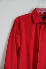 Nautica Red Button Down Long-Sleeve Shirt | M