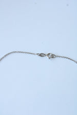 14K White Gold Genuine Black Pearl Necklace