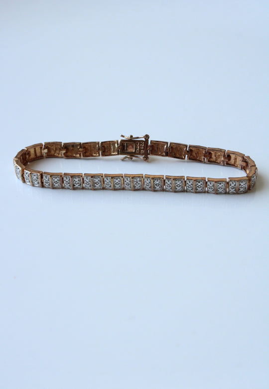 Sterling Silver Gold Finish Bracelet