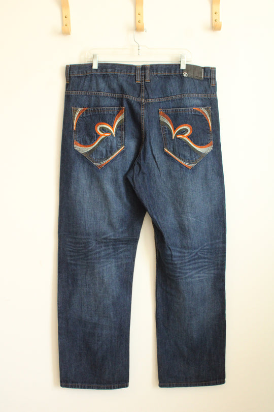 Rocawear Embroidered Logo Pocket Jeans | 40