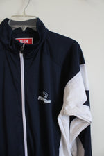 Team 365 Blue and White Penn State Zipped Jacket | L