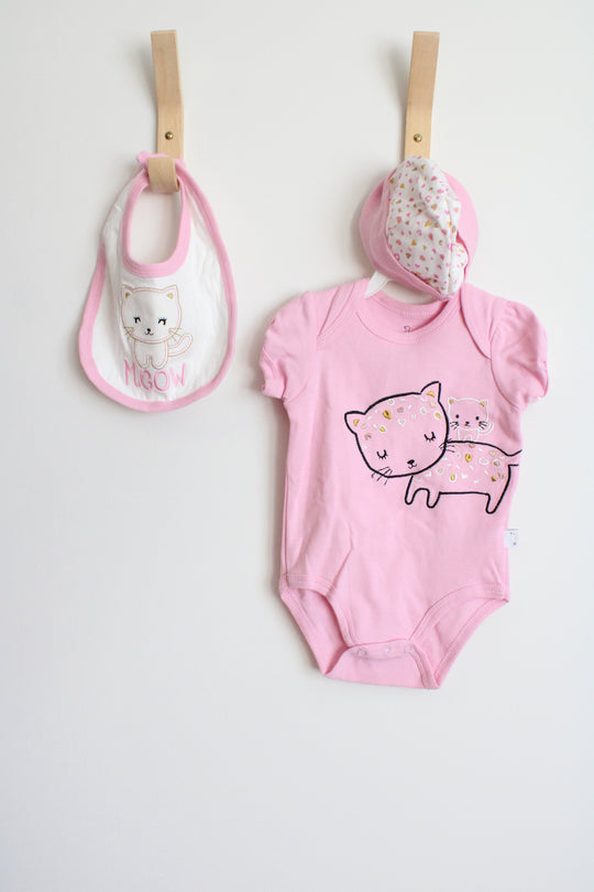 Duck Duck Goose Pink Cat 3 Piece Set | 3-6 MO