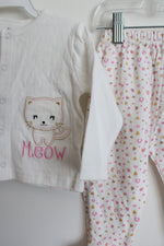 Duck Duck Goose Cat Top & Bottom Set | 3-6 MO