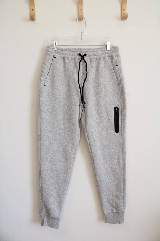 Leg3nd Gray Fleece Lined Sweatpants | M