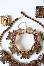 Juliana D+E Vintage Brown Stone Necklace Set