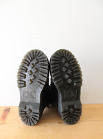 Dr. Martens Toe Guard Black Leather Platform Combat Boots | Size 6