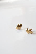 Milor 14K France Yellow Gold Stud Earrings