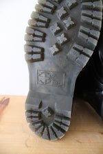Dr. Martens Toe Guard Black Leather Platform Combat Boots | Size 6