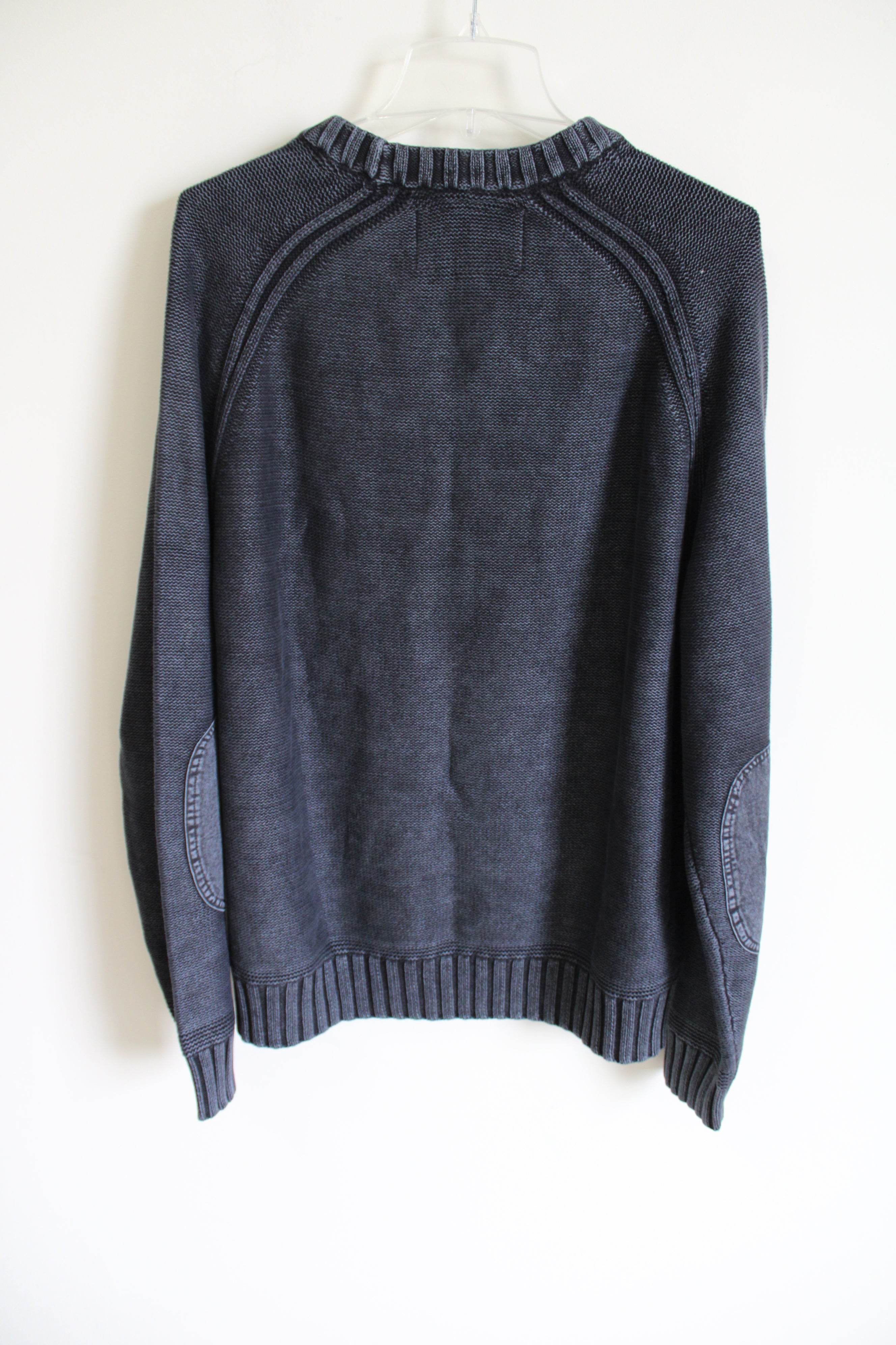 NEW Lands' End Blue Knit Anchor Sweater | XL