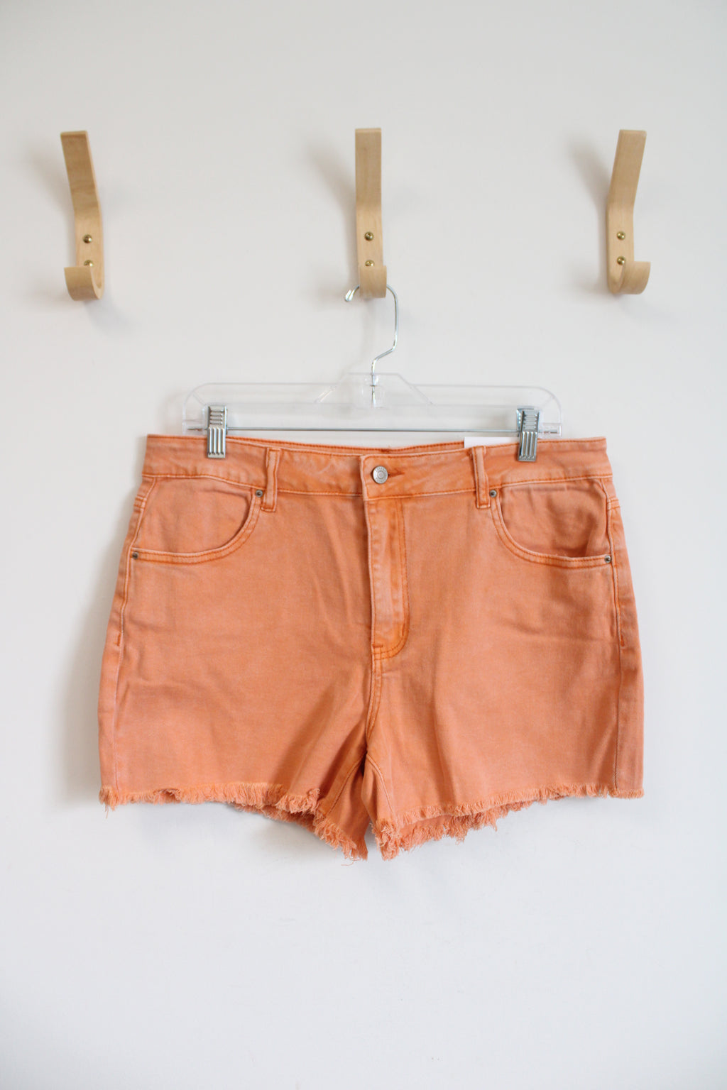 NEW Zenana Orange Cut Off Jean Shorts | XL