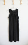 Calvin Klein Black Silver Metallic Sleeveless Dress | 10