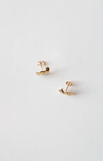 Milor 14K France Yellow Gold Stud Earrings