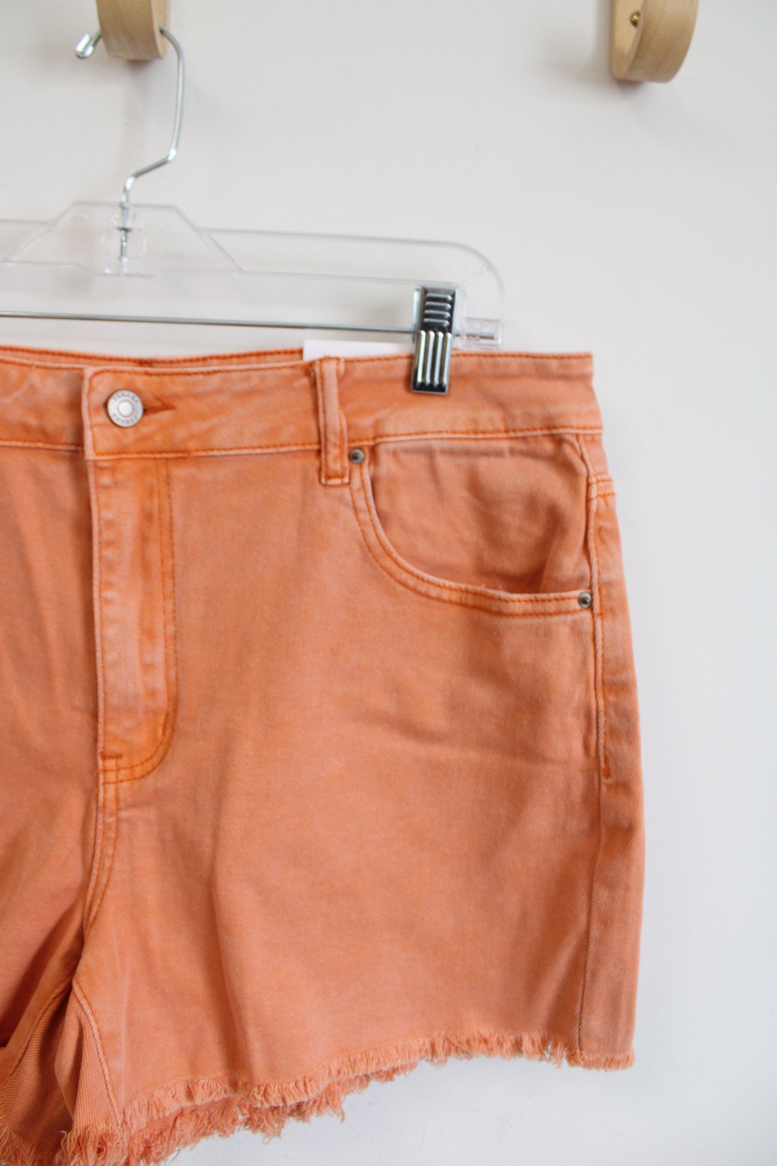 NEW Zenana Orange Cut Off Jean Shorts | XL
