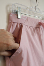 New Balance Pink Cargo Joggers with Shimmer NB Logo | S