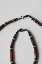 Hematite & Tigers Eye Necklace & Bracelet