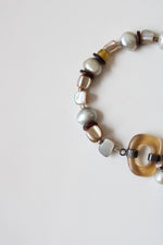 Silpada Genuine Pearl & Glass Beaded Stretch Bracelet