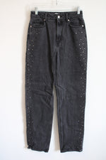 H&M Black Bedazzled Studded Jeans | 4