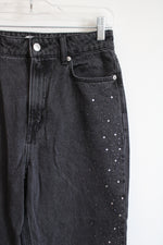 H&M Black Bedazzled Studded Jeans | 4