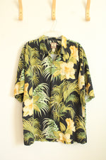 Tommy Bahama Silk Short Sleeve Button Up Shirt | XL
