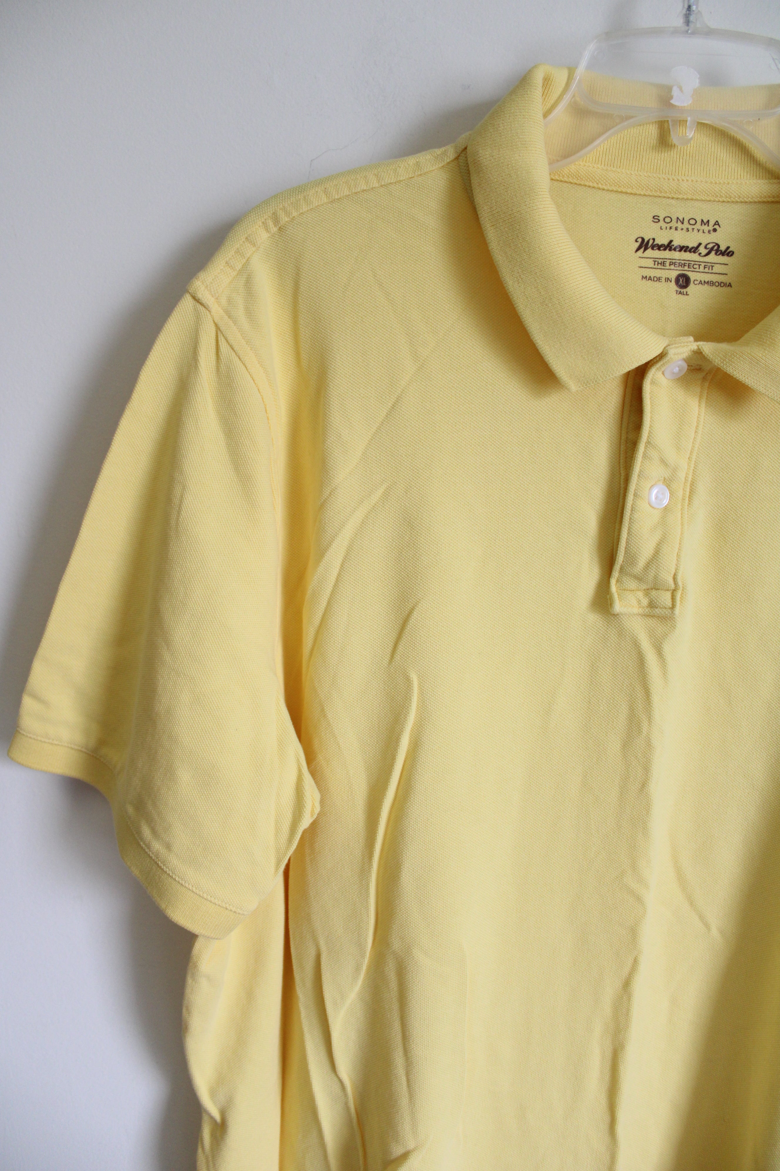 Sonoma Weekend Polo Yellow Shirt | XL Tall